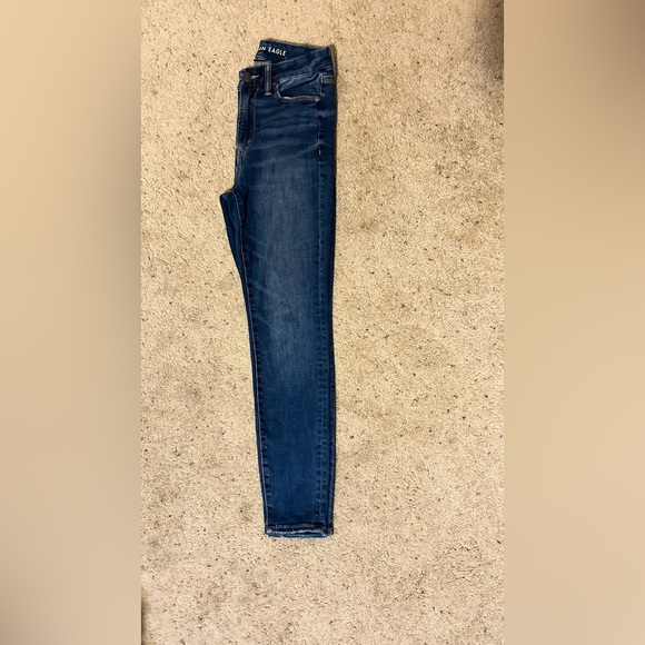 American Eagle Outfitters Dark Blue Skinny Jeans - Picture 1 of 4
